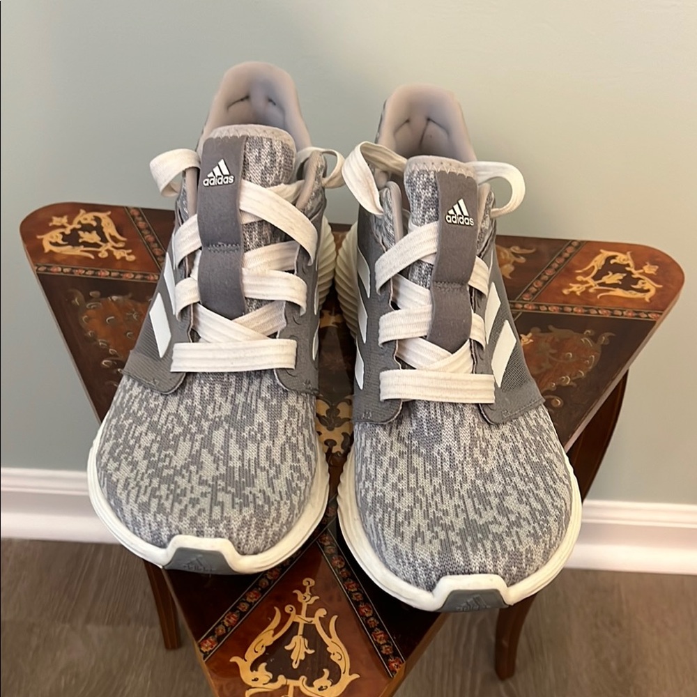 ADIDAS edge lux grey and white sneaker.